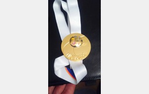Jeux Européens Vétérans 2015 - Médaille d'Or/Argent pour Chantal Hess-Manga