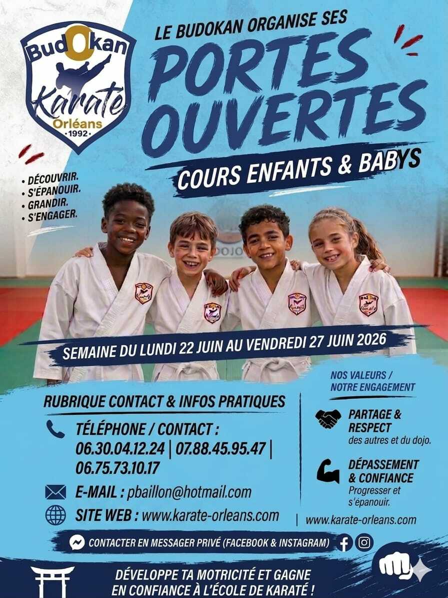 Portes ouvertes du 22 Juin au 27 Juin 2026