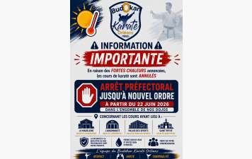 INFORMATION : FORTE CHALEUR