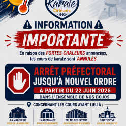 INFORMATION : FORTE CHALEUR
